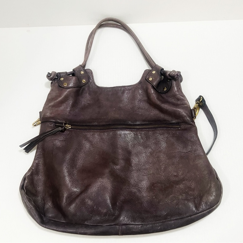 Vintage Pietro Alessandro NY brown Leather Shoulder Bag